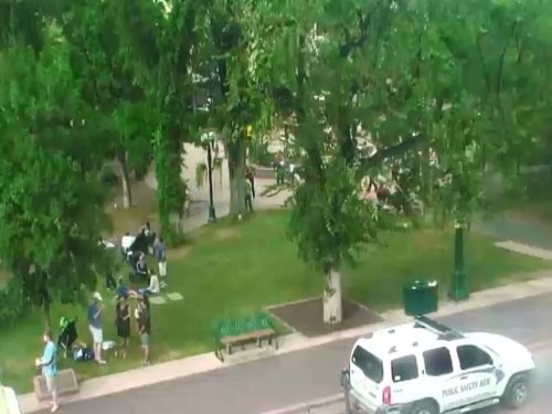 Santa Fe Plaza, New Mexico live cam