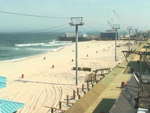 Seaside Heights Boardwalk Construction live cam