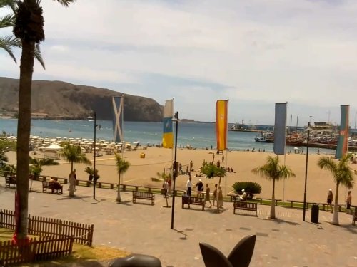 Playa de Los Cristianos, Tenerife live cam