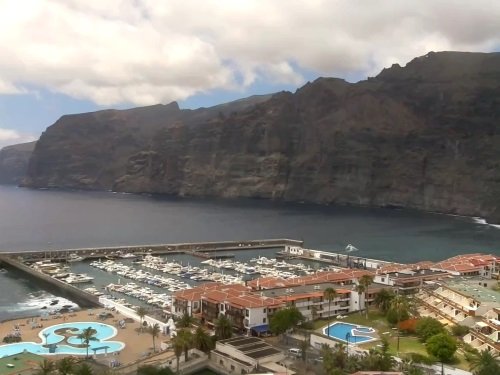 Los Gigantes Harbor, Tenerife live cam